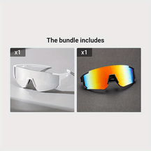 Sport Sunglasses : Sportzonnebrillen voor Heren met Gecoate Lenzen Buitenrijden - Zwart Grijs in Witte Mercurius+Rood Zilverachtig van Pantino