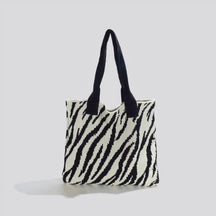 bags : ZeBra - Stijlvolle Tas Dames 4 Cm - Groen-Roze in Zwart-wit van Pantino