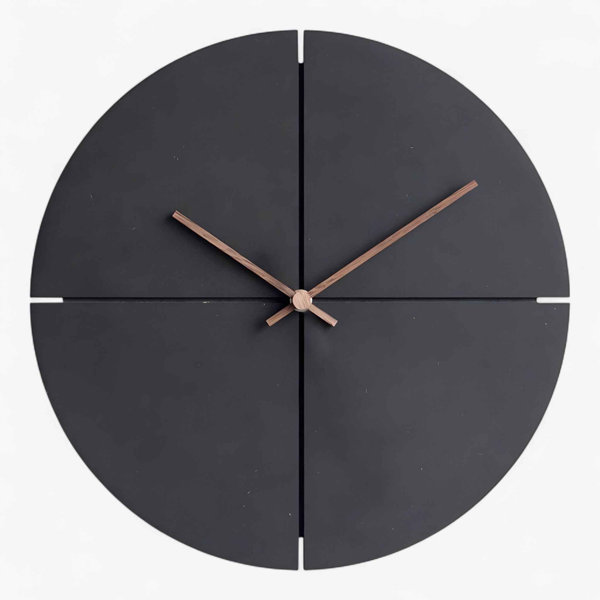 Wall Clocks : Dames Houten Wandklok in Nero van Pantinoshop