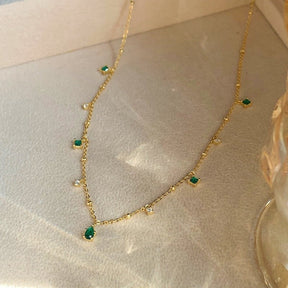 Necklace : Ketting Goud - Crystal Emily in van Pantino