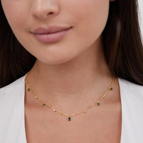 Necklace : Ketting Goud - Crystal Emily in van Pantino