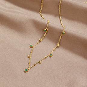 Necklace : Ketting Goud - Crystal Emily in van Pantino