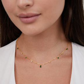 Necklace : Ketting Goud - Crystal Emily in van Pantino