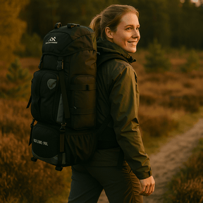 bags : Waterdichte Rugzak voor Wandelen en Kamperen - Zwart in van Pantino