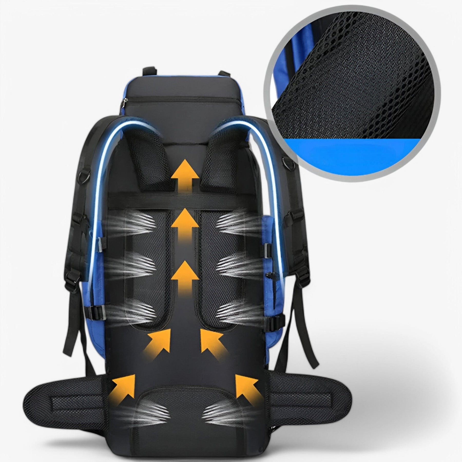 bags : Waterdichte Rugzak voor Wandelen en Kamperen - Zwart in van Pantino