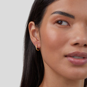 Earrings : Oorbellen Goud - Eternity Crystal Roestvrij Staal in van Pantino