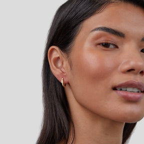 Earrings : Oorbellen Goud - Eternity Crystal Roestvrij Staal in van Pantino