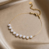 Armband Gold - Eva Pearl Edelstahl