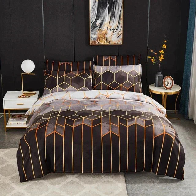 Luxe Layer - Sprei 'Geometrisch patroon' verfrissend en ademend Huid
