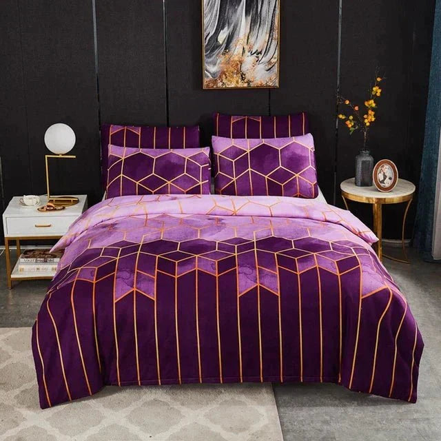 Luxe Layer - Sprei 'Geometrisch patroon' verfrissend en ademend Huid