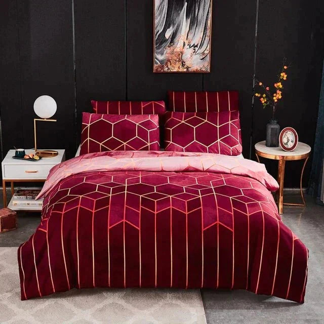 Luxe Layer - Sprei 'Geometrisch patroon' verfrissend en ademend Huid