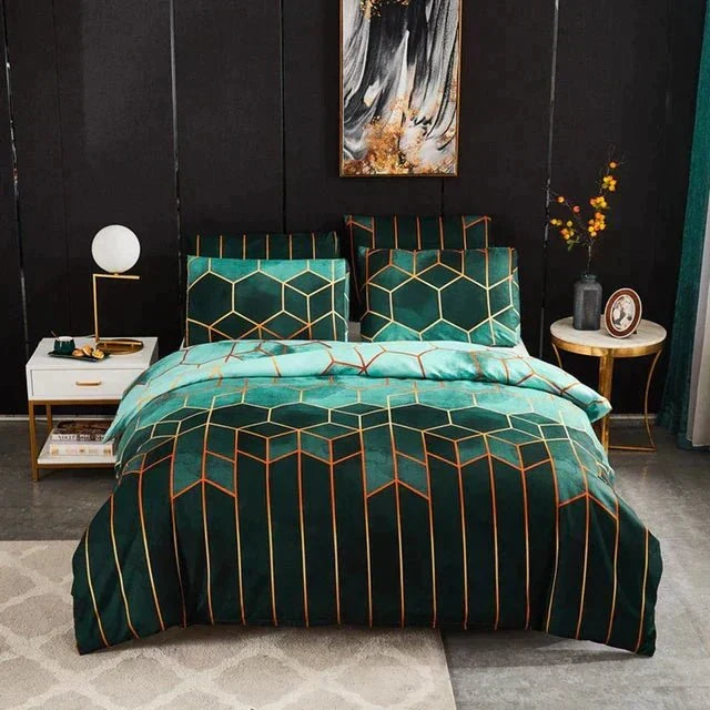 Luxe Layer - Sprei 'Geometrisch patroon' verfrissend en ademend Huid