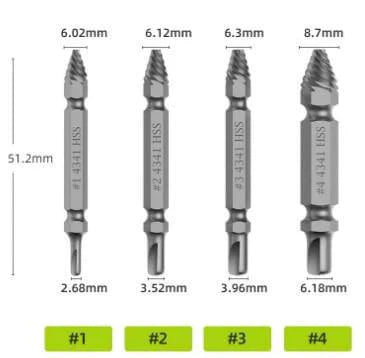 gadgets : Beschadigde Schroeftrekker met Dubbele Uiteinden - Set in van Pantino