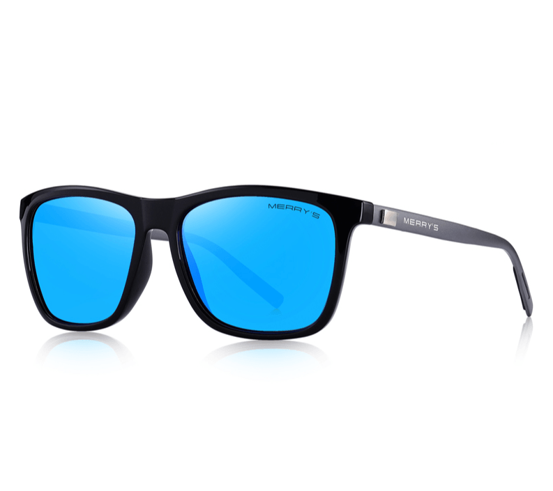 Sunglasses : Gepolariseerde Zonnebrillen voor Mannen - Zwart-Zwart in van Pantino