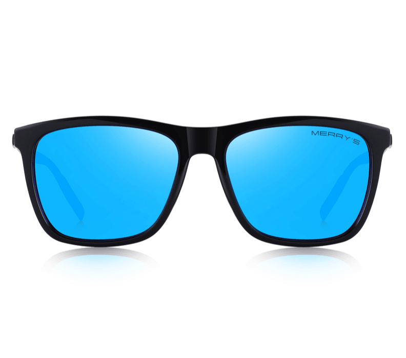 Sunglasses : Gepolariseerde Zonnebrillen voor Mannen - Zwart-Zwart in van Pantino