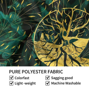home & garden : Gouden Levensboom Malachiet-Design Wandkleed in van Pantino
