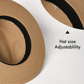 Panama Hat : Hoed Dames Khaki - Een Modieuze en Beschermende Panama met een Brede Rand in van Pantino