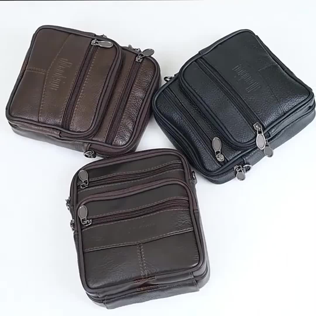 bags : Crossbody Tas Heren Zwart Leer - Compacte Schoudertas voor Dagelijks Gebruik in van Pantino