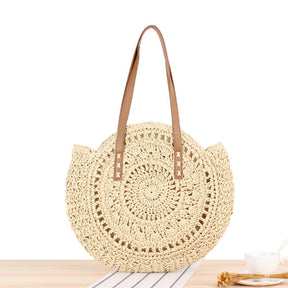 bags : Stro Handtas Zomer Strand - Beige in van Pantino