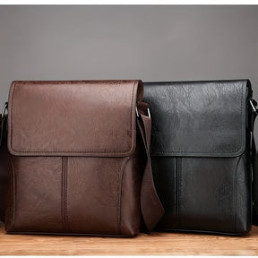 bags : Crossbody Tas Heren Zwart - Men 1pc Vintage Messenger Bag voor Vintage in van Pantino