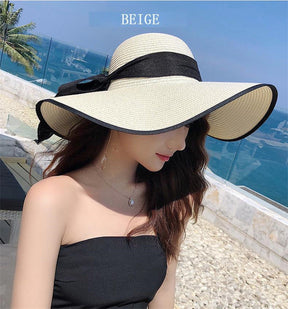 Sun Hat : Zomer Zonnehoed - Beige in Beige van Pantino