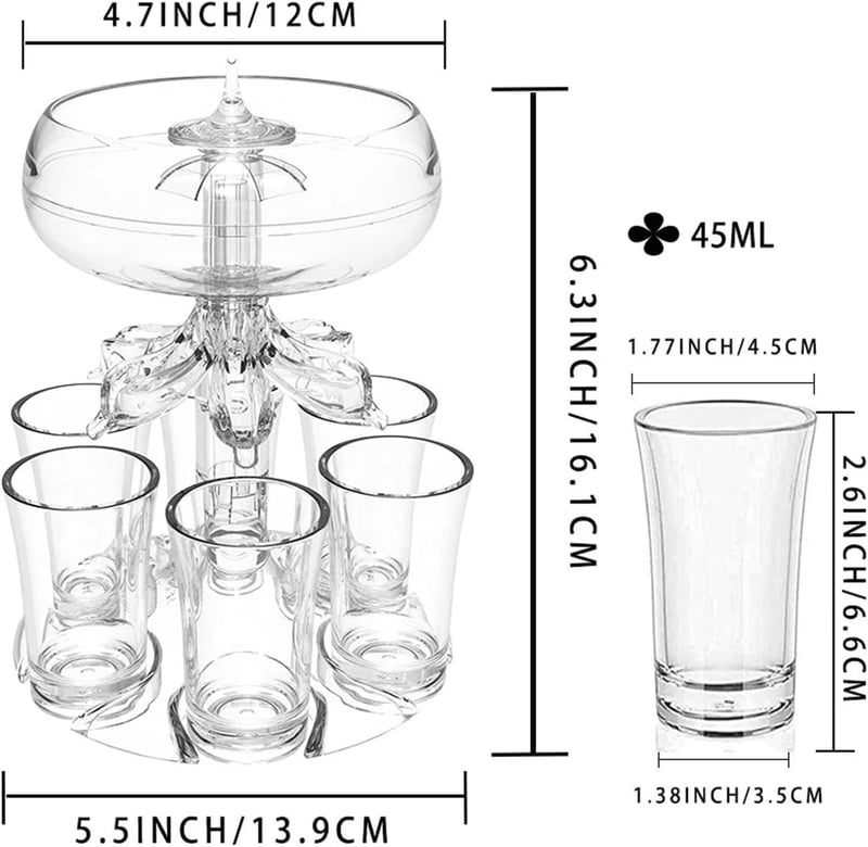 home & garden : EasyDispenser - Familie Bijeenkomst Bar Wijnglas Set in van Pantino