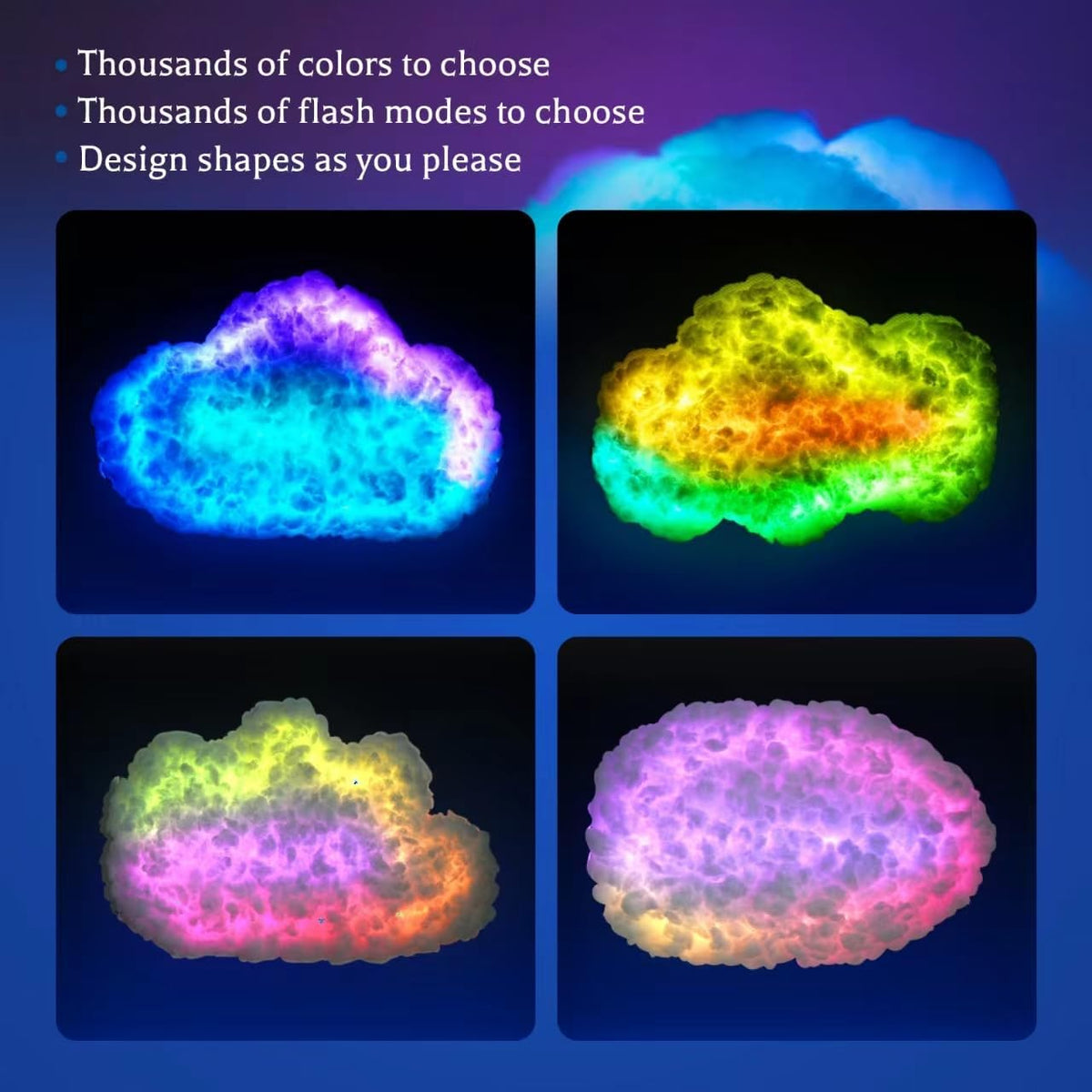 Dream Cloud Light – Muzieksynchrone RGB LED Lamp