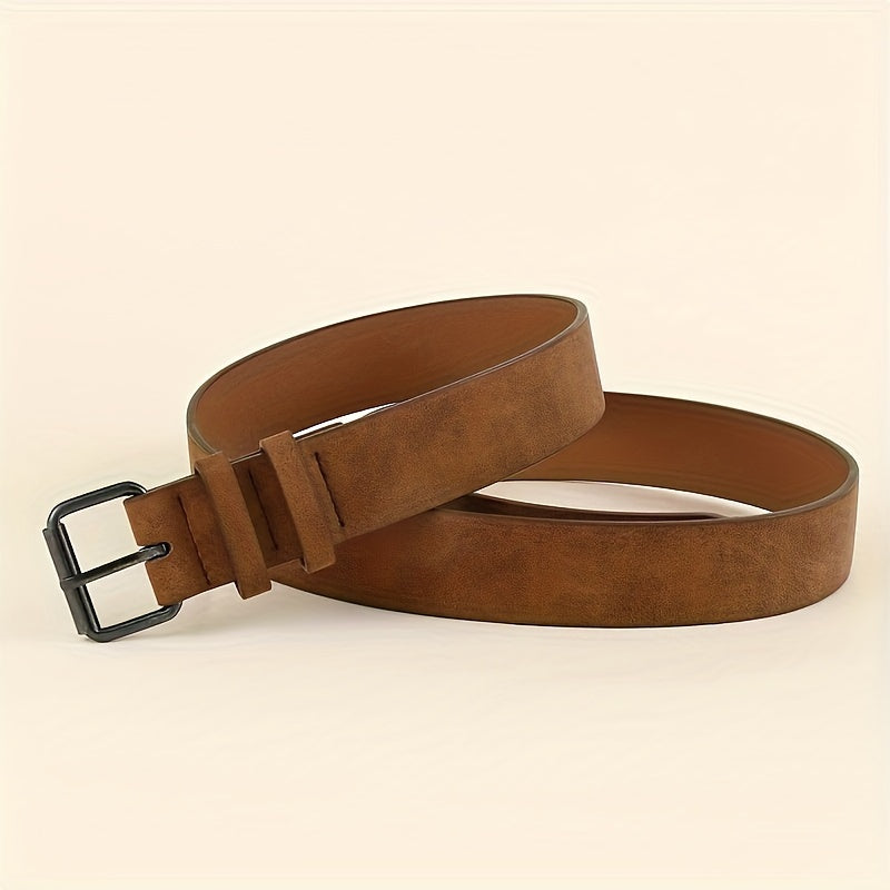 Belt : Riem Bruin - Men 1 Stuk Pu Leren Modieuze Elegant in Uniseks van Pantino
