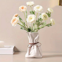 home & garden : Bloemenvaas Hars Veelkleurig - Luxe Kunstobject Woonkamer - Hars in Wit van Pantino