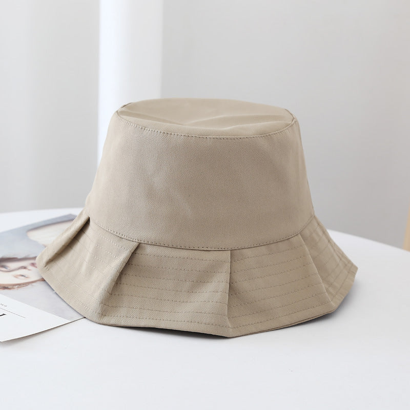 Bucket Hat : Zomer Solid Bucket Hat - Geel in Koffie van Pantino