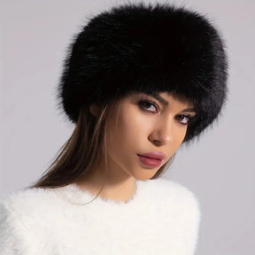 Headband : Pluche Hoofdband Dames - Stijlvol Warm Winter - Pluche in van Pantino