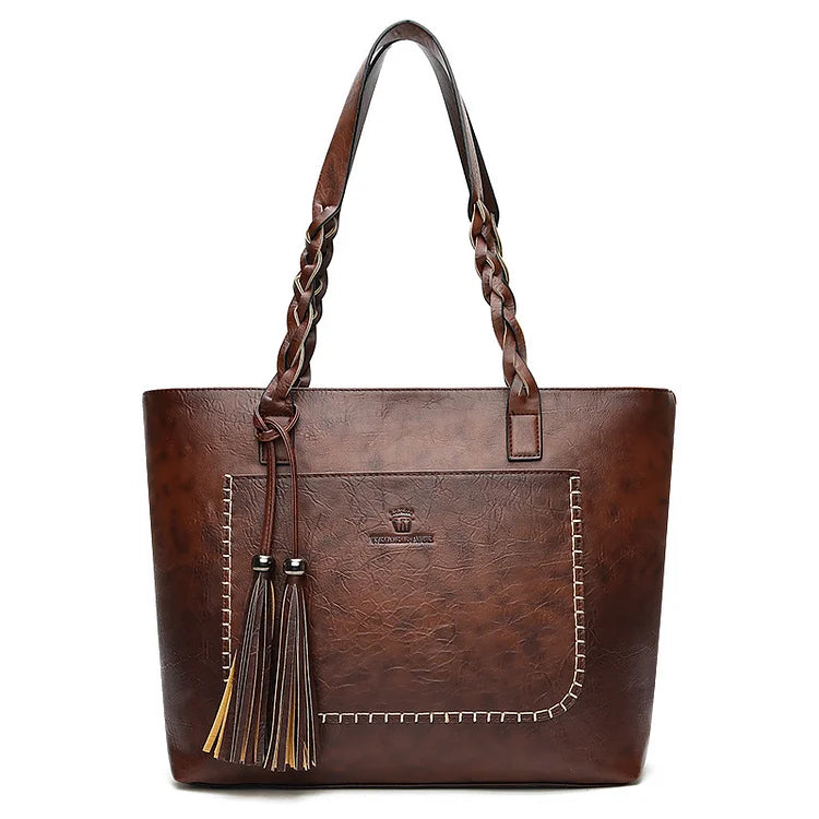 bags : Italiaans Leren Handtas Dames Bruin - Luxe Ambachtelijk Design - Echt Leer in Bruin van Pantino