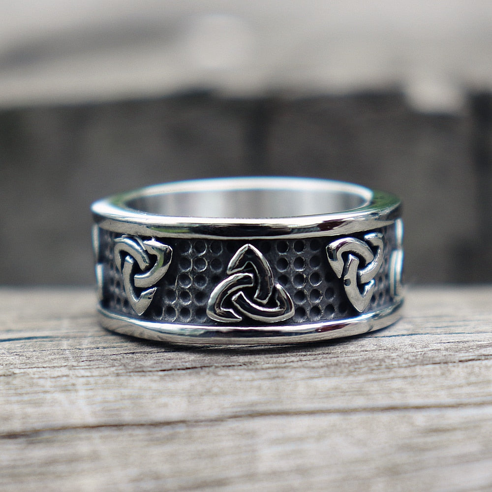Ring : Knot Ring Heren Roestvrij Staal in Stainless Steel Ring van Pantino