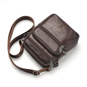 bags : Crossbody Tas Heren Zwart Leer - Compacte Schoudertas voor Dagelijks Gebruik in van Pantino