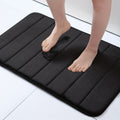 Comfortabel en Sneldrogend Antislip Badmat - Machinewasbaar - Zwart