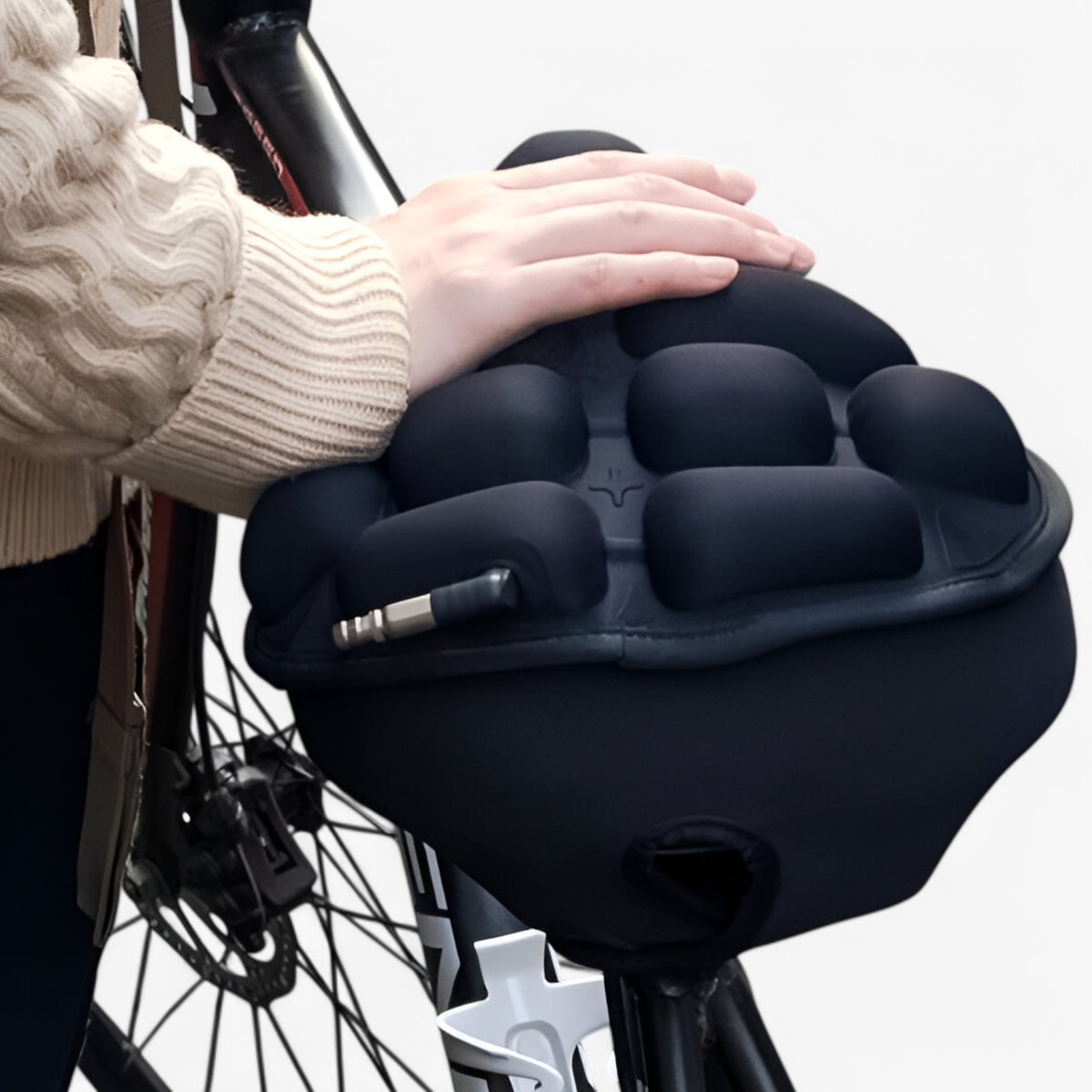 other : Gel Fietszadelhoes Zwart - Schokabsorberend Memory Foam voor Comfortabel Fietsen Universeel in van Pantino