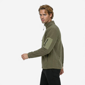 Heren Bovenkleding : Heren Slim Fit Winterjas van Polarfleece - Groen in van Pantino