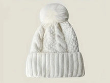 Beanie : Beanie Wit - Trendy Polyester in Wit van Pantino