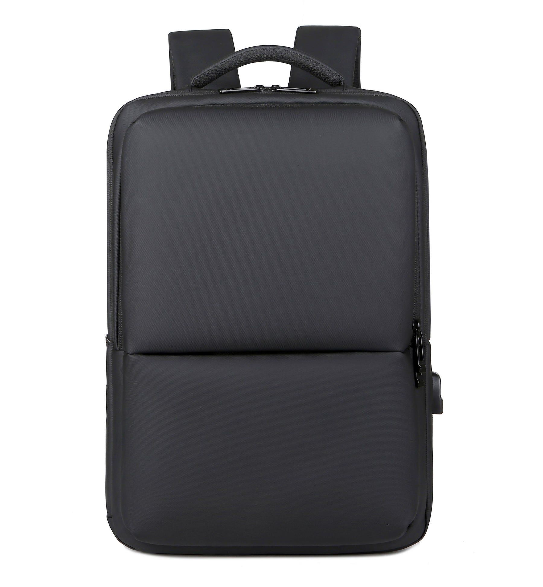 bags : Rugzak Heren Zwart - Stroomlijn Executive Waterdichte Laptoprugzak in 15 inch Zwart van Pantino