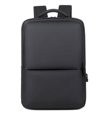 bags : Rugzak Heren Zwart - Stroomlijn Executive Waterdichte Laptoprugzak in 15 inch Zwart van Pantino