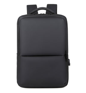 bags : Rugzak Heren Zwart - Stroomlijn Executive Waterdichte Laptoprugzak in 15 inch Zwart van Pantino