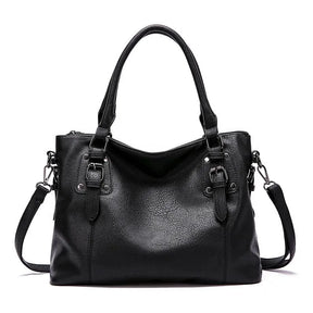 bags : Schoudertas Bruin - Chique Leren in Zwart van Pantino
