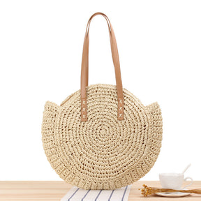 bags : Stro Handtas Zomer Strand - Beige in van Pantino