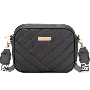 bags : Crossbody Tas Zwart - S.f.y. - Vierkanten in van Pantino