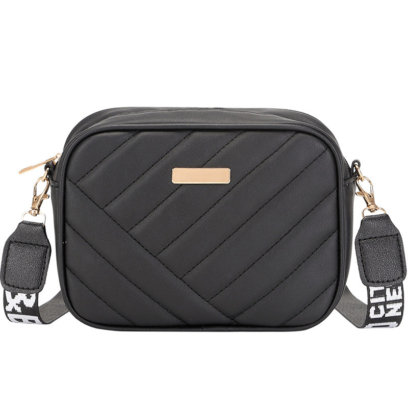 bags : Crossbody Tas Zwart - S.f.y. - Vierkanten in van Pantino