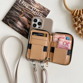 Phone Case : Crossbody Case Dames - Oranje in van Pantino