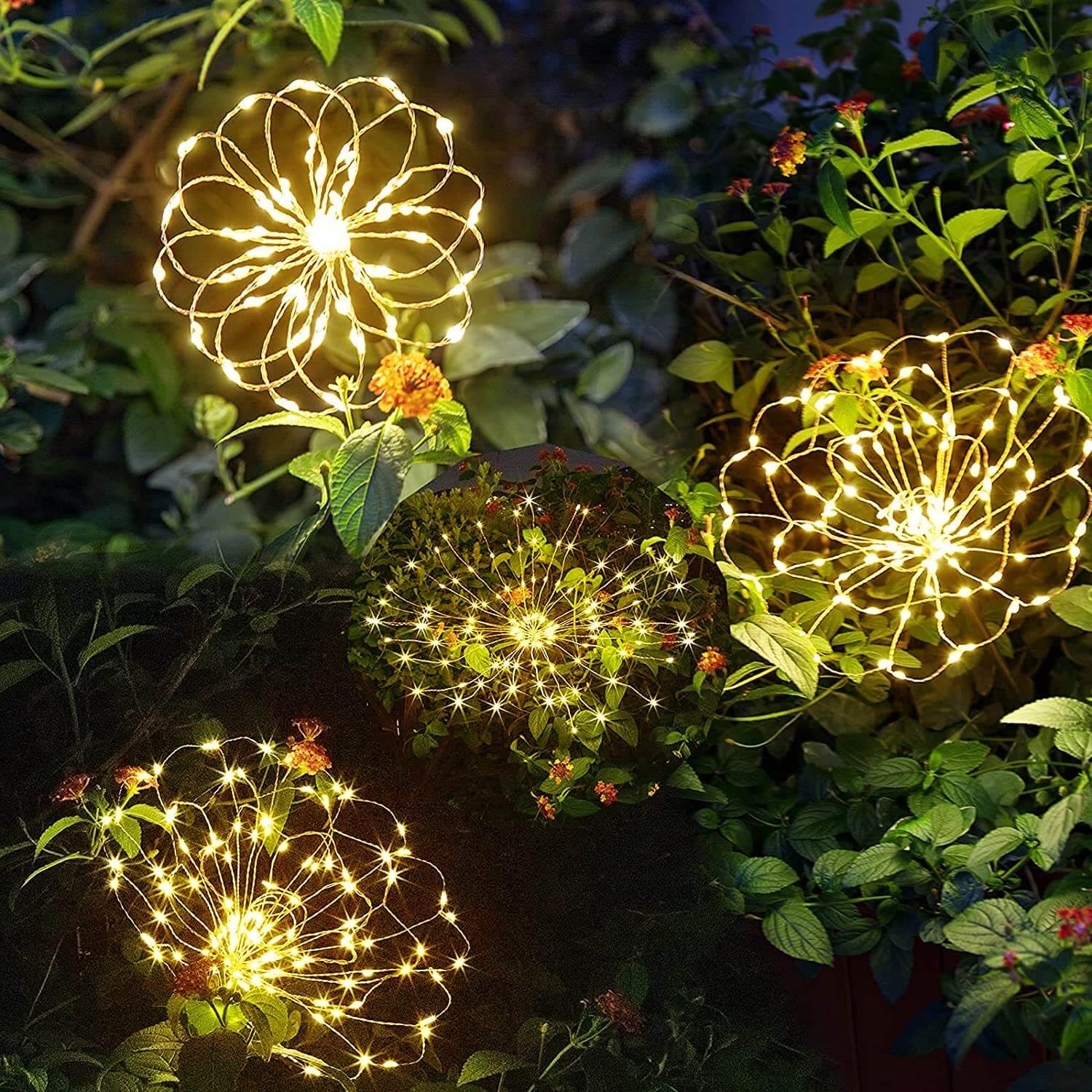 outdoor equipment : Waterdichte Solar Vuurwerklamp - Tuin Feestverlichting - Solar LED in van Pantino