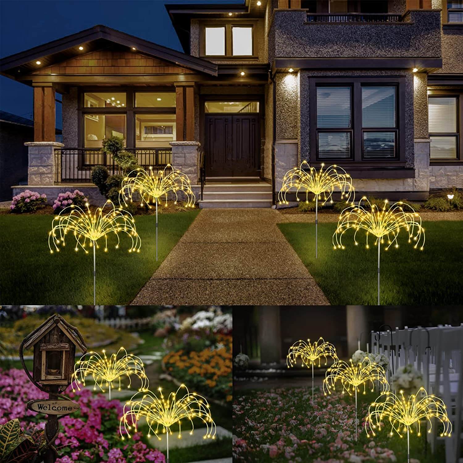 outdoor equipment : Waterdichte Solar Vuurwerklamp - Tuin Feestverlichting - Solar LED in van Pantino