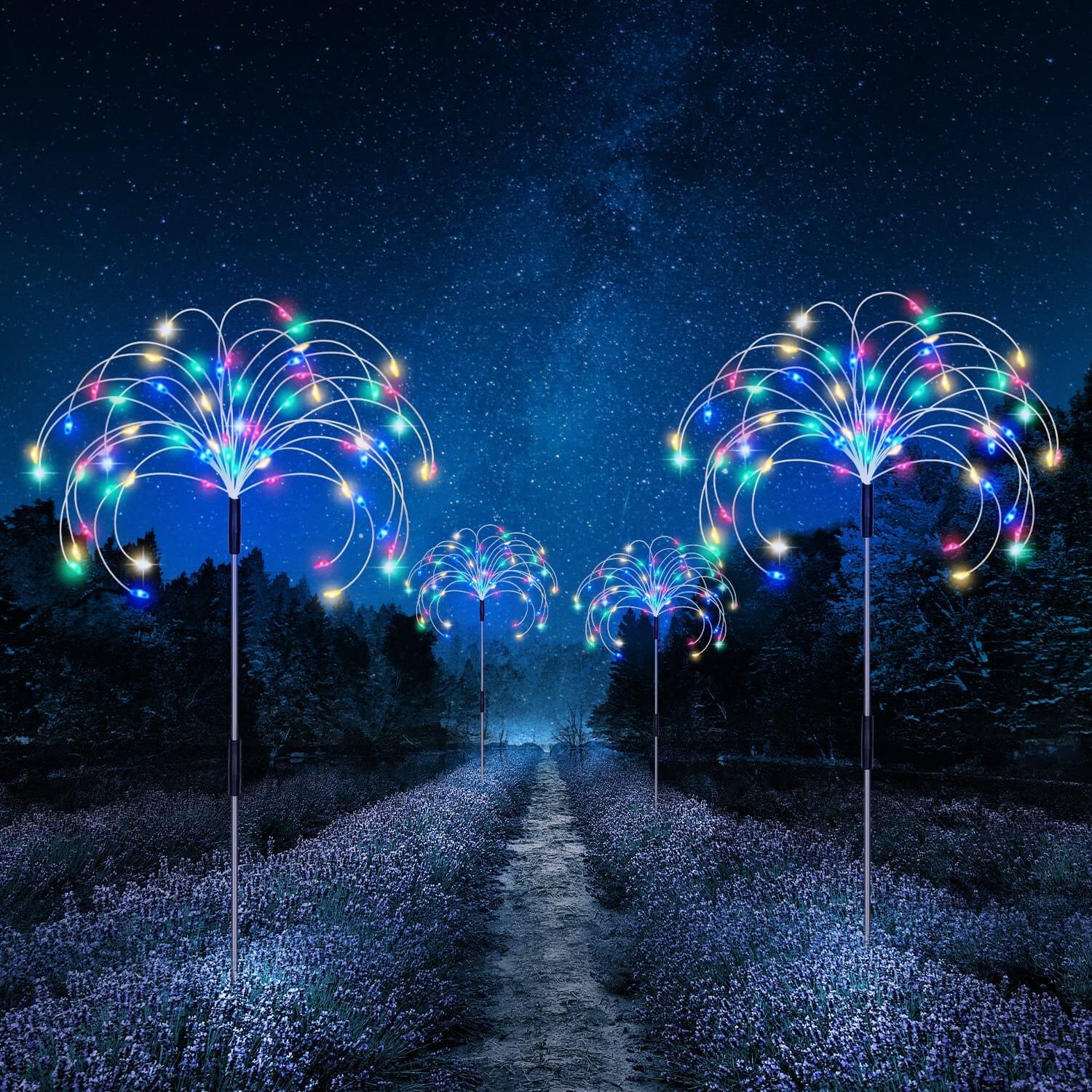 outdoor equipment : Waterdichte Solar Vuurwerklamp - Tuin Feestverlichting - Solar LED in van Pantino