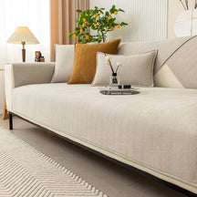 home & garden : FleeceMat - Antisliphoes voor Je Bank - Oranje in Beige van Pantino